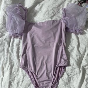 princess polly purple bodysuit with cute shoulders